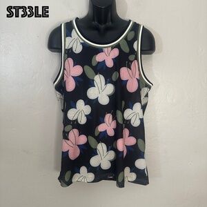 Steele Mesh Tank Top XL Gently worn 90% polyester/10% elastane pinpoint mesh